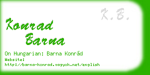 konrad barna business card